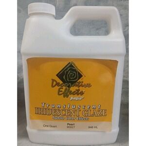 Valspar Decorative Effects Transluscent Iridescent Glaze Pearl 90627 1 Qt READ